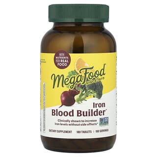 MegaFood, Blood Builder, залізо, 180 таблеток