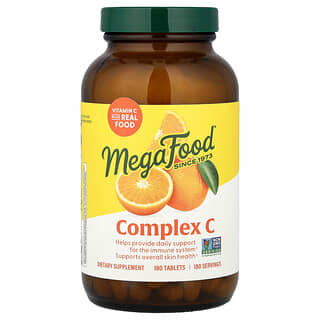 MegaFood, Kompleks C, 180 tabletter