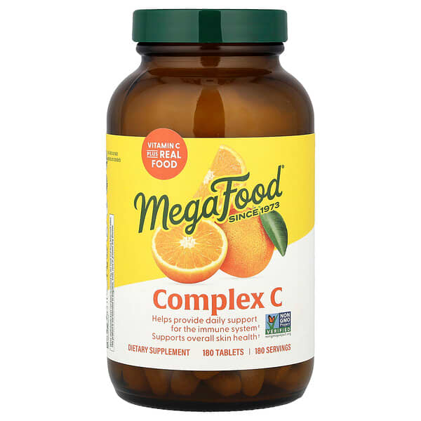 MegaFood, Komplex C, 180 Tabletten