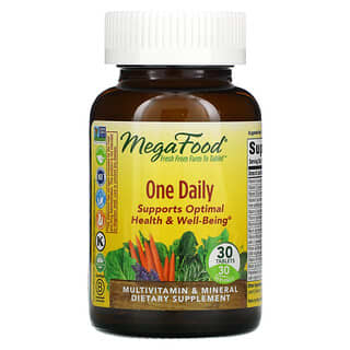 MegaFood, One Daily, витамины для приема один раз в день, 30 таблеток