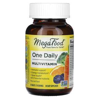 MegaFood, Suplemento multivitamínico de una ingesta diaria, 30 comprimidos