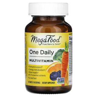 MegaFood, Suplemento multivitamínico de una ingesta diaria, 60 comprimidos