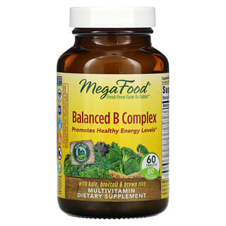 MegaFood, Balanced B Complex, 60 comprimidos