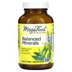 MegaFood, Balanced Minerals, ausgewogene Mineralstoffmischung, 90 Tabletten