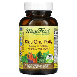 MegaFood, One Daily Infantil, 30 Comprimidos