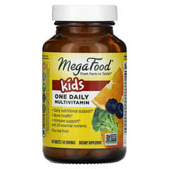 MegaFood‏, מולטי-ויטמין-מינרל לילדים, טבלייה אחת ביום, 60 טבליות