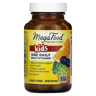 MegaFood, Kids One Daily Multivitamin, 60 Tablets