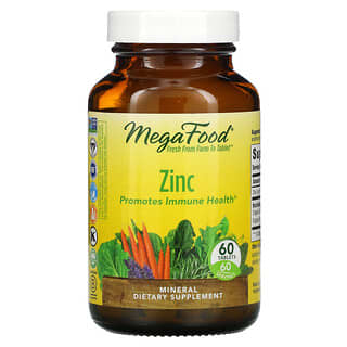 MegaFood, Zinc, 60 comprimidos