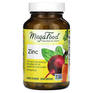 MegaFood, Zinco, 60 Comprimidos