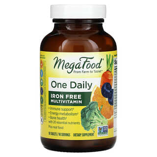 MegaFood, One Daily, Iron Free Multivitamin, 90 Tablets
