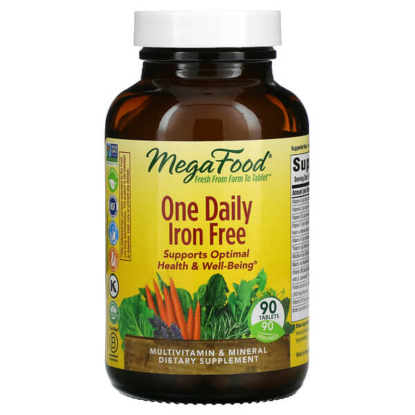 MegaFood, One Daily, ohne Eisen, 90 Tabletten
