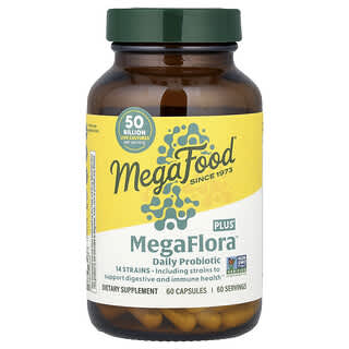 MegaFood, MegaFlora™ Plus, 60 капсул