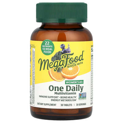 MegaFood, Women 40+, Daily Multivitamin, 30 Tablets