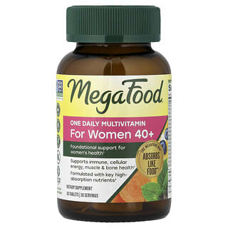 MegaFood, Women's 40+ One Daily Multivitamin, 30 Tablets