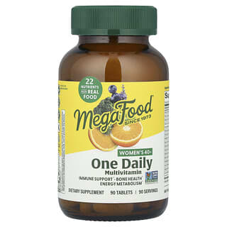 MegaFood, Women's 40+ One Daily Multivitamin, 90 Tablets