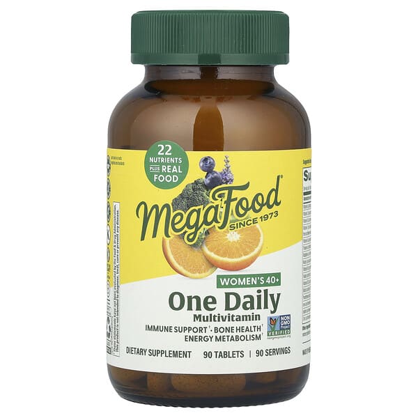 MegaFood Women's 40+ One Daily Multivitamin, 90 Tablets