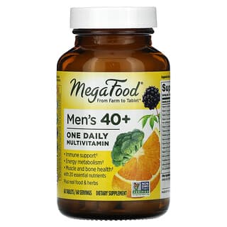 MegaFood, Men Over 40, Hombres mayores de 40 años, Un comprimido diario, 60 comprimidos