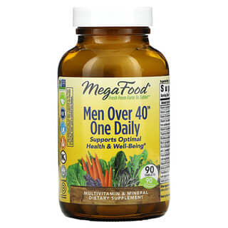 MegaFood, Homens com mais de 40 anos, um por dia, 90 comprimidos