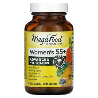 MegaFood, Multi para mujeres de 55 años o más, 60 comprimidos