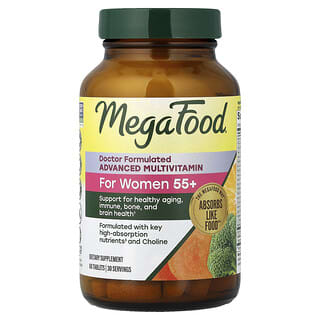 MegaFood, улучшенные мультивитамины для женщин старше 55 лет, 60 таблеток