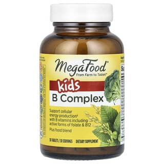 MegaFood‏, תרכובת B לילדים, 30 טבליות