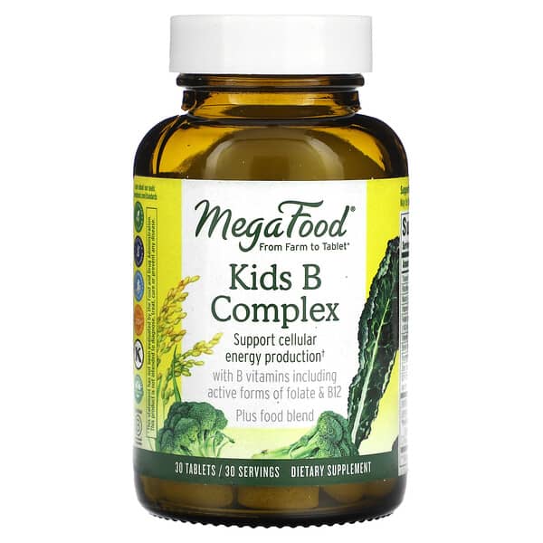 MegaFood, Kids B Complex, 30 Tablets