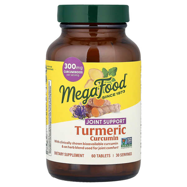 MegaFood, 姜黃素，特強型，關節，60 片