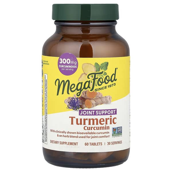 MegaFood, Turmeric Curcumin, Joint Support, 60 Tablets