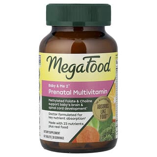 MegaFood, Baby & Me 2™, 프리네이탈 멀티, 60정