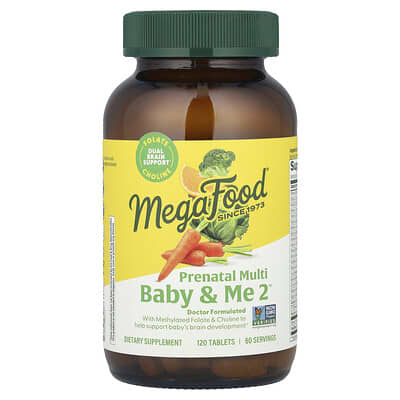 MegaFood, Baby & Me 2&trade;, Prenatal Multi, 120 Tablets