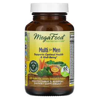MegaFood, Multivitamines pour hommes, 60 comprimés