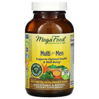 MegaFood, Multivitamínico para Homens, 120 Comprimidos