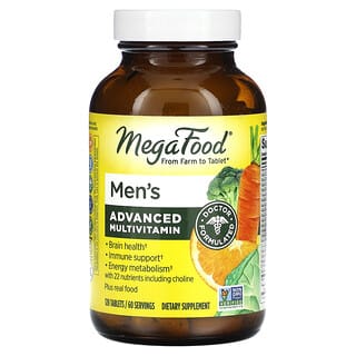 MegaFood, Suplemento multivitamínico para hombres, 120 comprimidos