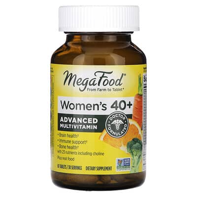 MegaFood, Women's 40+ Multivitamin, 60 Tablets