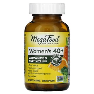 MegaFood, Multi para mujeres mayores de 40 años, 120 comprimidos