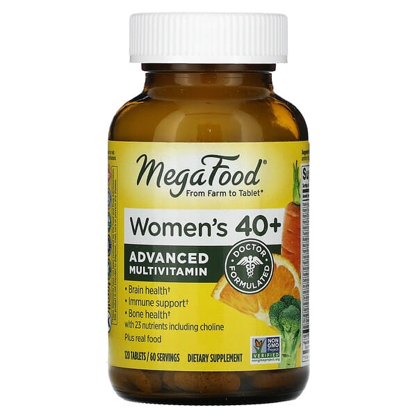 MegaFood, Women's 40+ Advanced Multivitamin, 120 Tablets