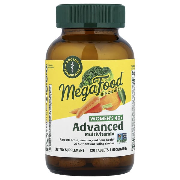 MegaFood Women's 40+ Advanced Multivitamin, 120 Tablets