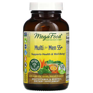 MegaFood, Multi para Homens com Mais de 55 anos, 120 Comprimidos