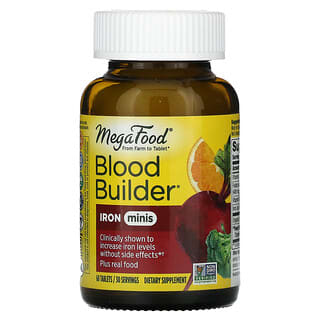 MegaFood (ميغافود)‏, مكمل بناء الدم Blood Builder، عدد 60 قرصًا