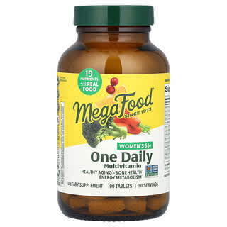 MegaFood, Women's 55+, One Daily Multivitamin, 90 Tablets