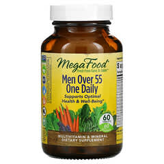 MegaFood (ميغافود)‏, أقراص لمرة واحدة يوميًا للرجال فوق 55 عامًا، 60 قرصًا