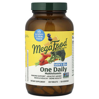 MegaFood, Men's 55+, One Daily Multivitamin, 120 Tablets