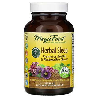 MegaFood, Herbal Sleep, 60 cápsulas