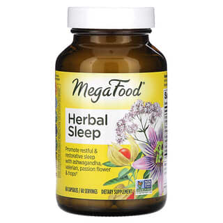 MegaFood, Herbal Sleep, 60 cápsulas