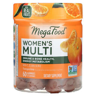 MegaFood, Women's Multi, Tangerine, 60 Gummies