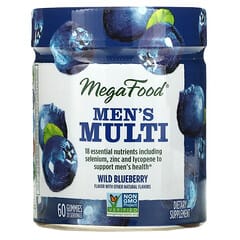 MegaFood, Men's Multi, wilde Heidelbeere, 60 Fruchtgummis