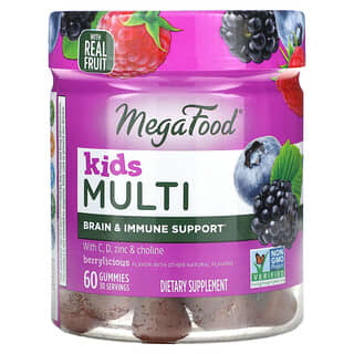 MegaFood, Multifuncional para niños, Ber Acrylicious`` 60 gomitas