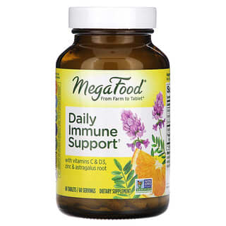 MegaFood, Tägliche Unterstützung des Immunsystems, 60 Tabletten