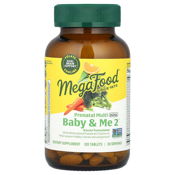 MegaFood Baby & Me 2™, Prenatal Multi Minis, 120 Tablets