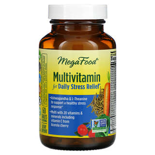 MegaFood, Multivitamínico para el alivio diario del estrés, 60 comprimidos